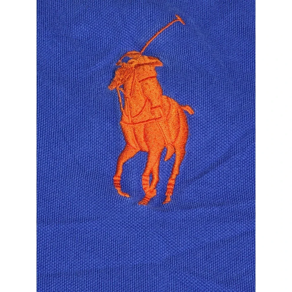 Polo Ralph Lauren Men 3XLT Blue Marine Supply Crest Big Pony Polo Shirt
